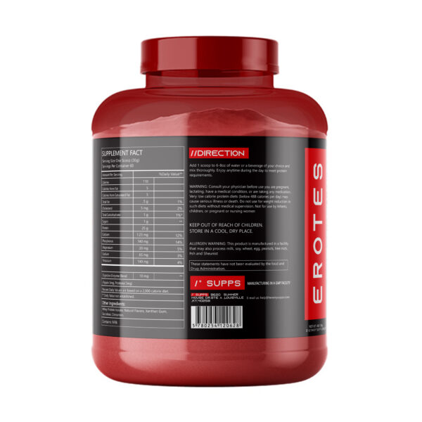 Supps Whey protein isolate side